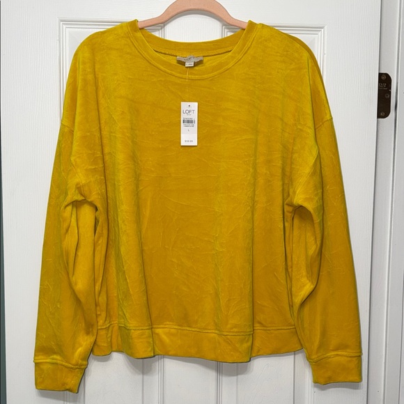 LOFT Tops - LOFT Mustard Yellow Sweatshirt